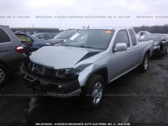 1GCESCF99C8123440 - 2012 CHEVROLET COLORADO LT SILVER photo 2