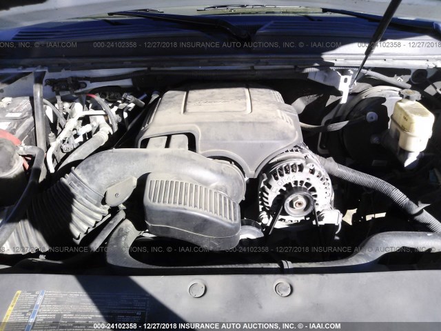 1GNFC23059R298182 - 2009 CHEVROLET TAHOE C1500 LT WHITE photo 10