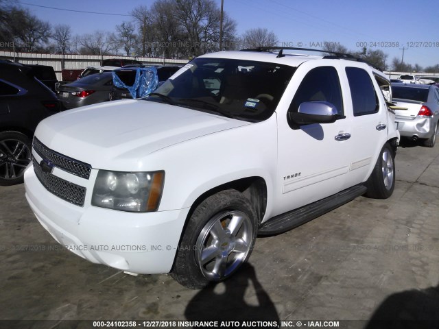 1GNFC23059R298182 - 2009 CHEVROLET TAHOE C1500 LT WHITE photo 2