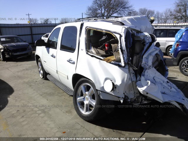 1GNFC23059R298182 - 2009 CHEVROLET TAHOE C1500 LT WHITE photo 3