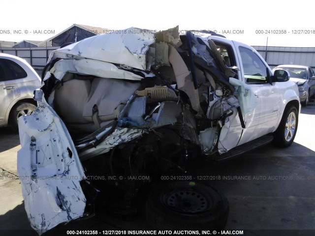 1GNFC23059R298182 - 2009 CHEVROLET TAHOE C1500 LT WHITE photo 4