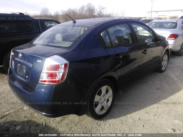 3N1AB61E09L695062 - 2009 NISSAN SENTRA 2.0/2.0S/2.0SL BLUE photo 4