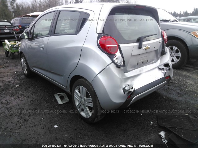 KL8CB6S98FC816329 - 2015 CHEVROLET SPARK LS SILVER photo 3