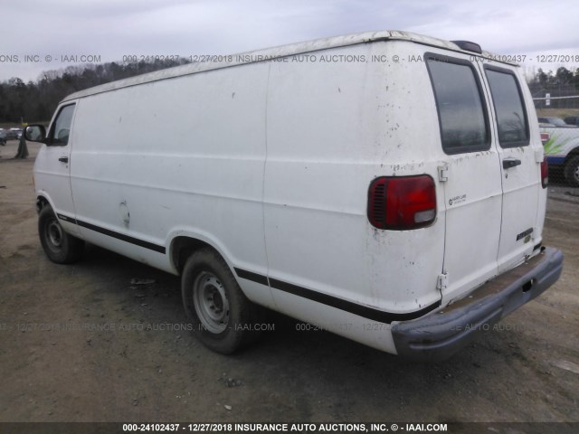 2D7KB31Y93K502006 - 2003 DODGE RAM VAN B3500 WHITE photo 3