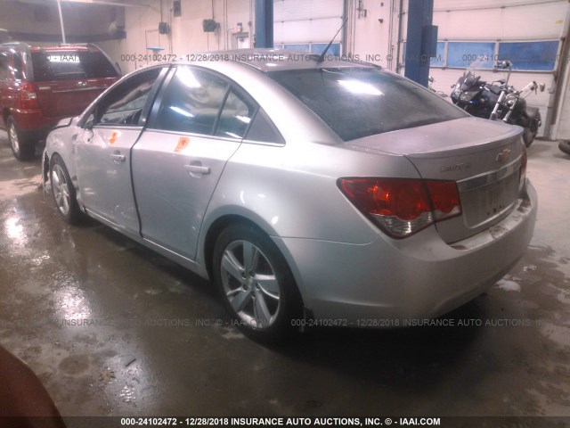 1G1P75SZ0E7100979 - 2014 CHEVROLET CRUZE SILVER photo 3