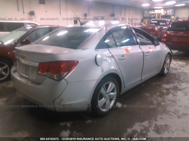 1G1P75SZ0E7100979 - 2014 CHEVROLET CRUZE SILVER photo 4