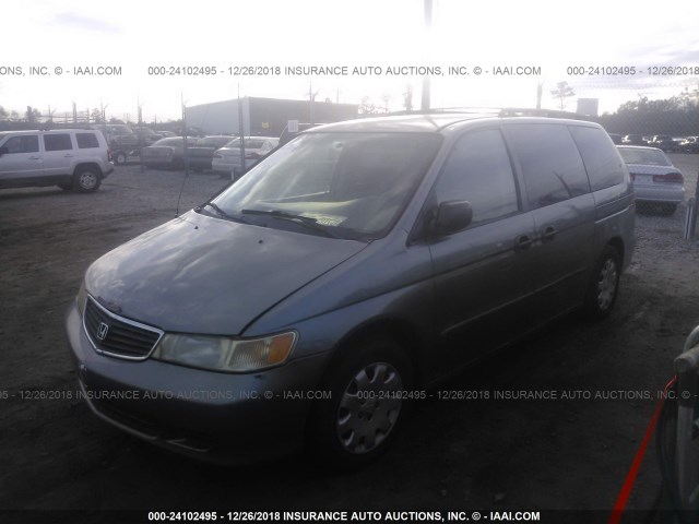 2HKRL1853YH566589 - 2000 HONDA ODYSSEY LX GRAY photo 2