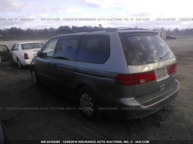 2HKRL1853YH566589 - 2000 HONDA ODYSSEY LX GRAY photo 3