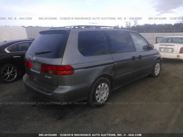 2HKRL1853YH566589 - 2000 HONDA ODYSSEY LX GRAY photo 4