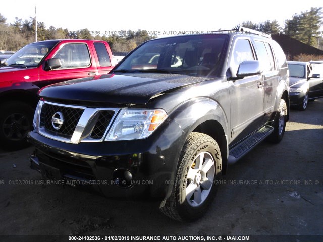 5N1AR1NB2CC610300 - 2012 NISSAN PATHFINDER S/LE/SE BLACK photo 2