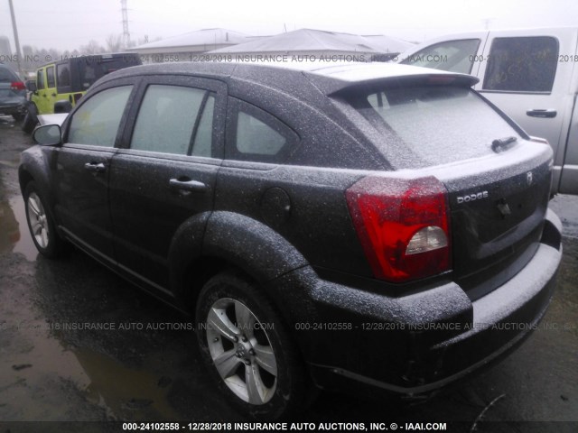 1B3CB9HBXAD639063 - 2010 DODGE CALIBER UPTOWN BLACK photo 3