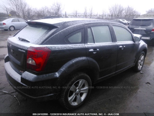 1B3CB9HBXAD639063 - 2010 DODGE CALIBER UPTOWN BLACK photo 4