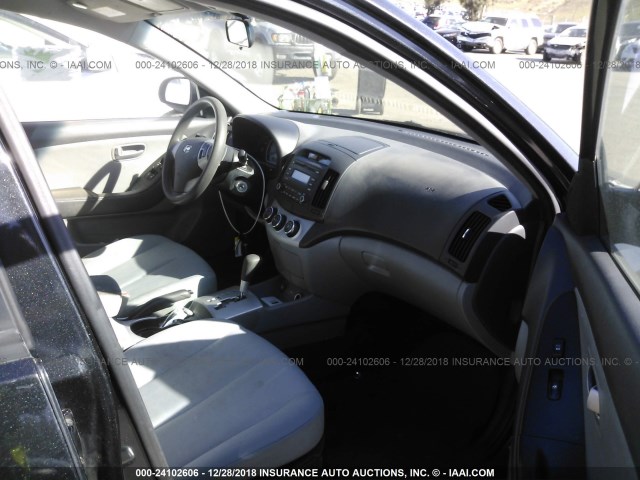 KMHDU46D99U630401 - 2009 HYUNDAI ELANTRA GLS/SE BLACK photo 5