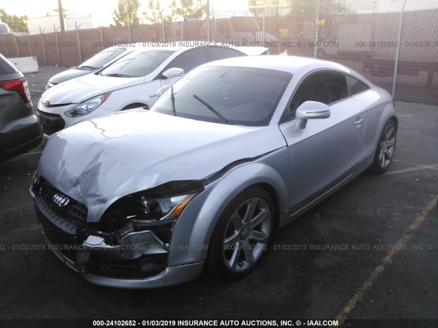 TRUAF38J381000328 - 2008 AUDI TT 2.0T SILVER photo 2