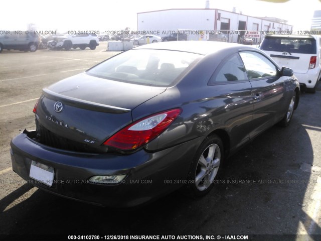 4T1CA30P78U157145 - 2008 TOYOTA CAMRY SOLARA SE/SLE/SPORT GRAY photo 4