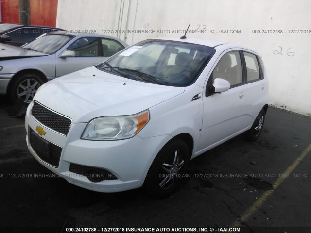 KL1TD66E99B610365 - 2009 CHEVROLET AVEO LS/LT თეთრი ფოტო 2