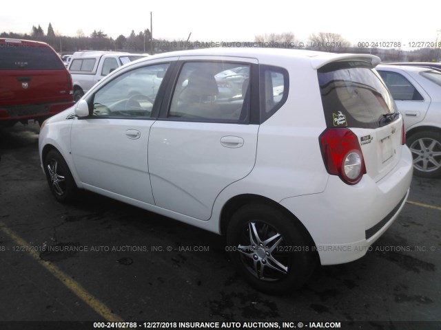 KL1TD66E99B610365 - 2009 CHEVROLET AVEO LS/LT თეთრი ფოტო 3
