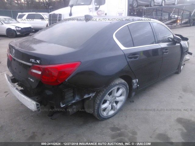 JH4KC1F30EC001094 - 2014 ACURA RLX BLACK photo 4