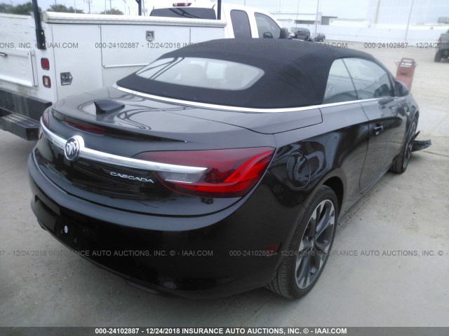 W04WH3N59KG300763 - 2019 BUICK CASCADA BLACK photo 4