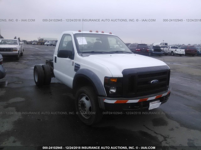 1FDXF46R78EA85925 - 2008 FORD F450 SUPER DUTY BEIGE photo 1