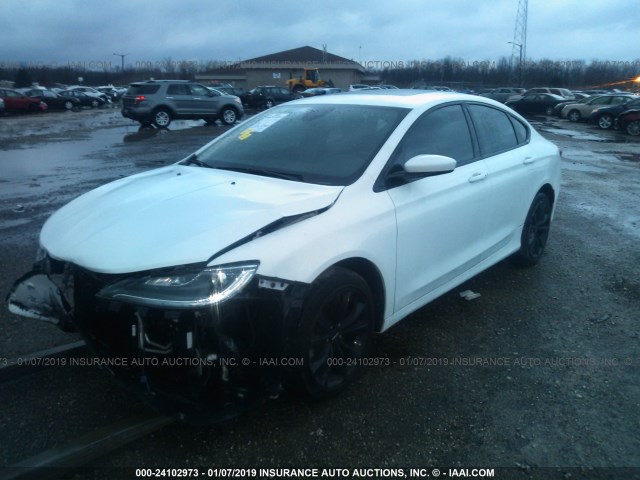 1C3CCCBG7FN614690 - 2015 CHRYSLER 200 WHITE photo 2