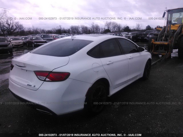 1C3CCCBG7FN614690 - 2015 CHRYSLER 200 WHITE photo 4