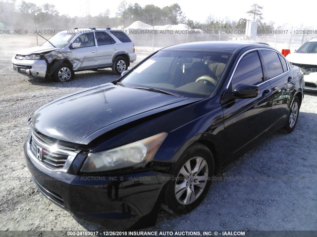 JHMCP26478C005980 - 2008 HONDA ACCORD BLACK photo 2