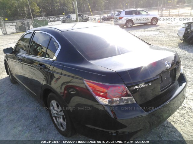 JHMCP26478C005980 - 2008 HONDA ACCORD BLACK photo 3