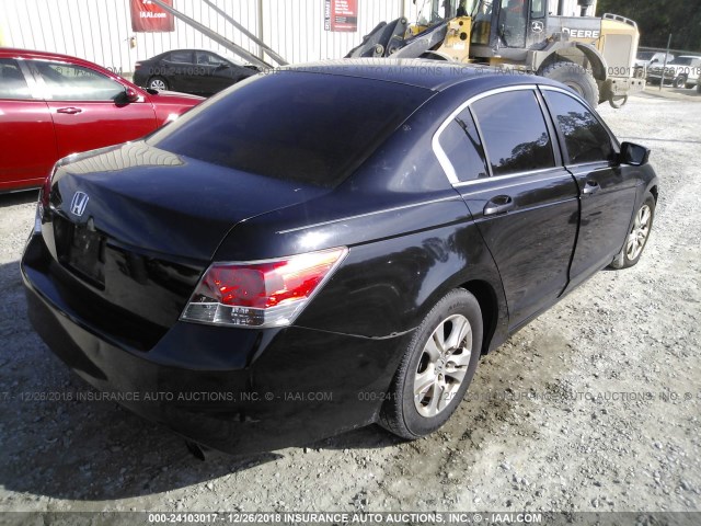 JHMCP26478C005980 - 2008 HONDA ACCORD BLACK photo 4