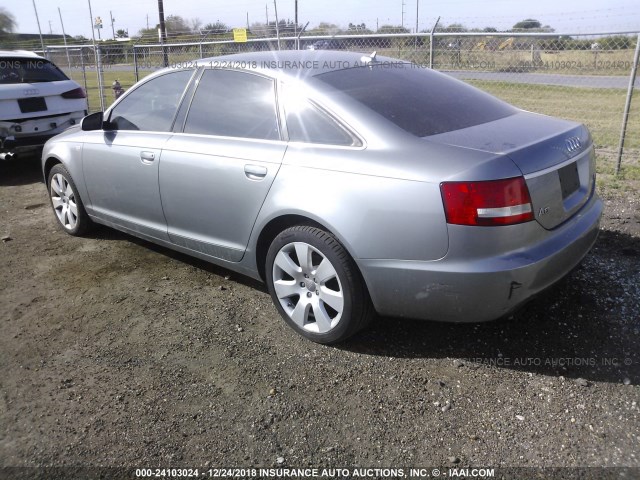 WAUDH74F87N018287 - 2007 AUDI A6 3.2 QUATTRO SILVER photo 3