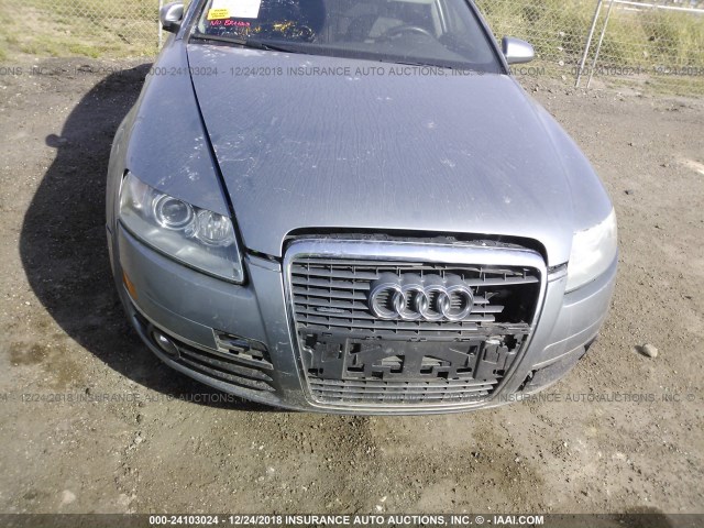 WAUDH74F87N018287 - 2007 AUDI A6 3.2 QUATTRO SILVER photo 6