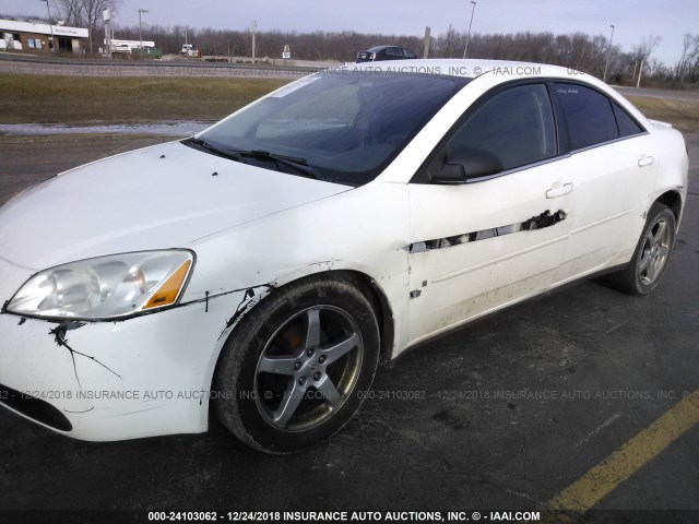 1G2ZG58N374250212 - 2007 PONTIAC G6 SE WHITE photo 6