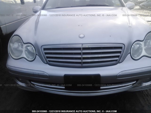 WDBRF92H66F762296 - 2006 MERCEDES-BENZ C GENERATION 2006 280 4MATIC SILVER photo 6