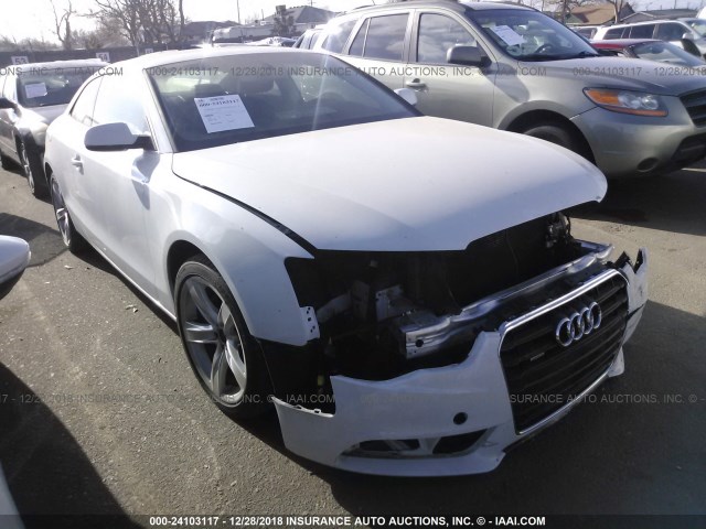 WAULFAFR3DA065610 - 2013 AUDI A5 PREMIUM PLUS WHITE photo 1