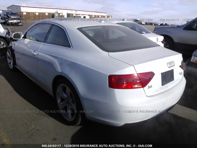 WAULFAFR3DA065610 - 2013 AUDI A5 PREMIUM PLUS WHITE photo 3