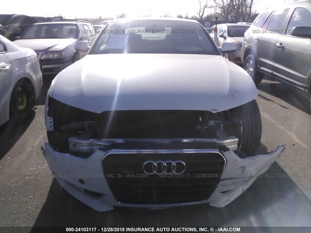 WAULFAFR3DA065610 - 2013 AUDI A5 PREMIUM PLUS WHITE photo 6