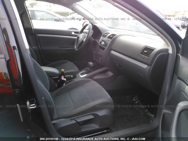 3VWGF71K37M143924 - 2007 VOLKSWAGEN JETTA BLACK photo 5