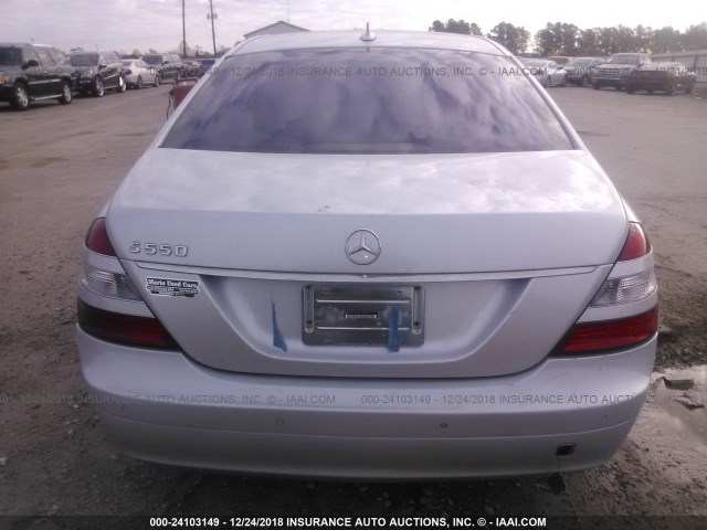 WDDNG71X57A100949 - 2007 MERCEDES-BENZ S 550 GRAY photo 6