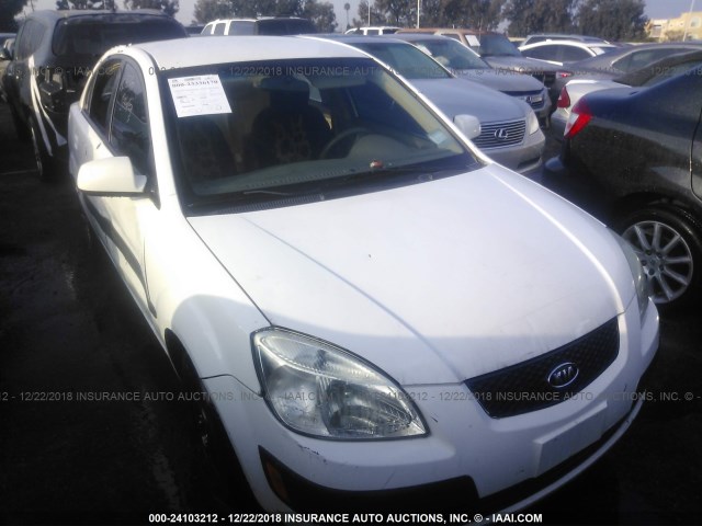 KNADE223196533133 - 2009 KIA RIO LX/SX WHITE photo 1