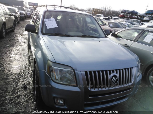 4M2CU91188KJ24962 - 2008 MERCURY MARINER Light Blue photo 6