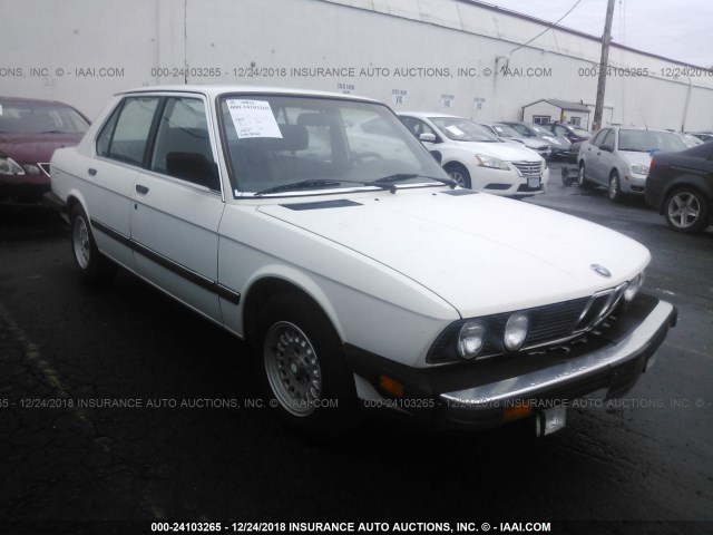 WBADK830XJ9890345 - 1988 BMW 528 E AUTOMATIC WHITE photo 1