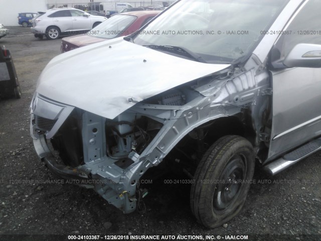 2HNYD2H64BH521503 - 2011 ACURA MDX SILVER photo 6