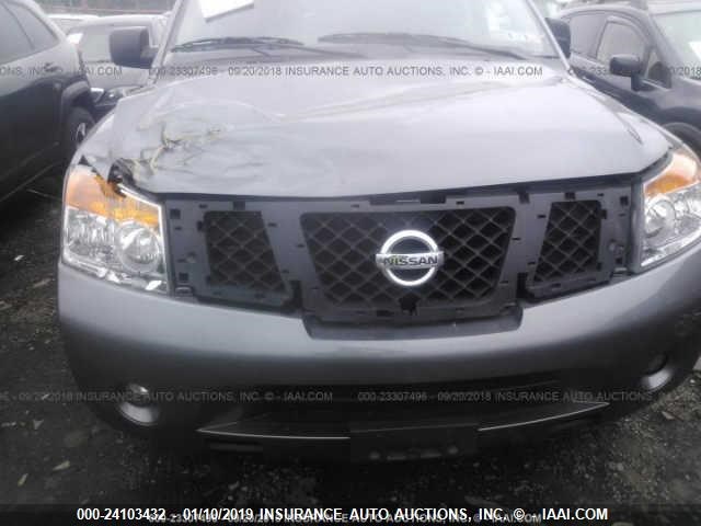 5N1AA0NC5FN612626 - 2015 NISSAN ARMADA SV/SL/PLATINUM GRAY photo 6