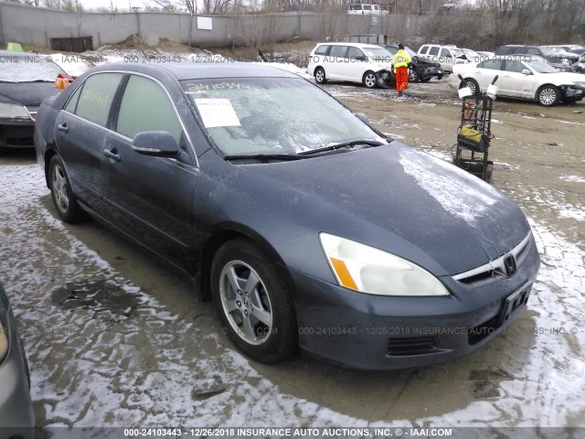 JHMCN365X6C001651 - 2006 HONDA ACCORD HYBRID GRAY photo 1