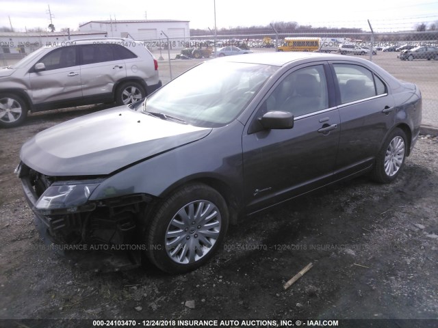 3FADP0L38AR170388 - 2010 FORD FUSION GRAY photo 2