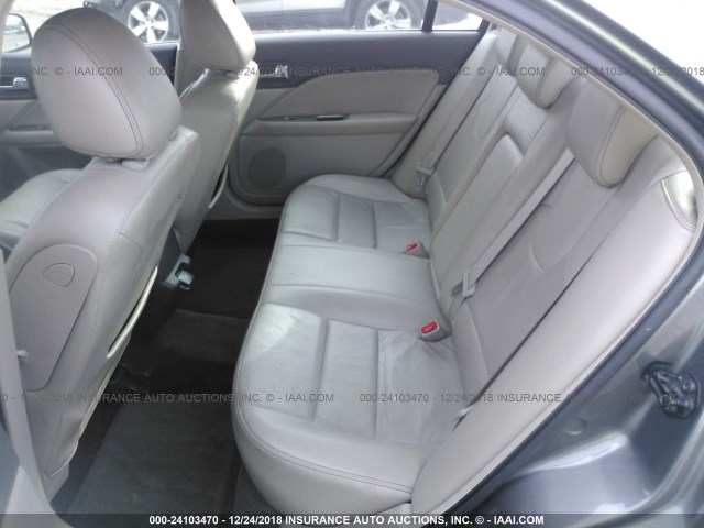 3FADP0L38AR170388 - 2010 FORD FUSION GRAY photo 8