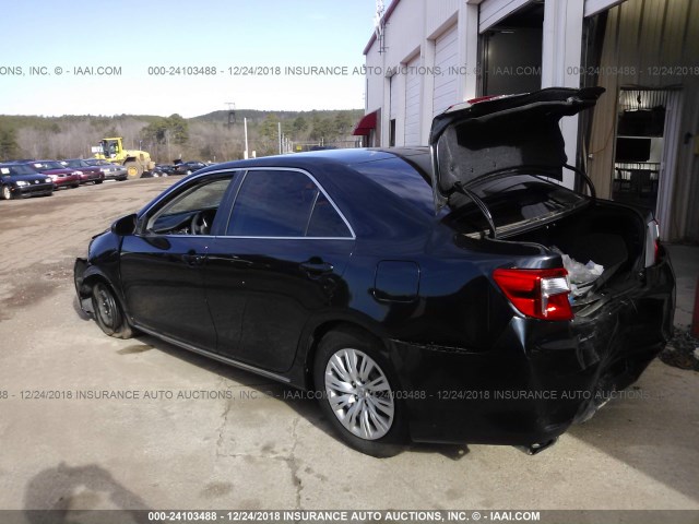 4T1BF1FKXCU155783 - 2012 TOYOTA CAMRY SE/LE/XLE 黑色 照片 3