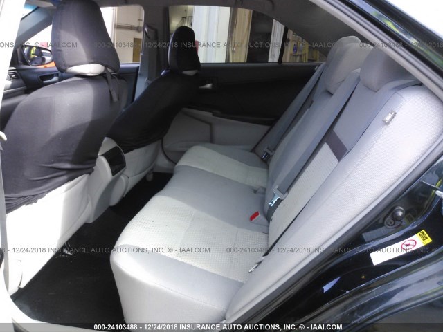 4T1BF1FKXCU155783 - 2012 TOYOTA CAMRY SE/LE/XLE 黑色 照片 8