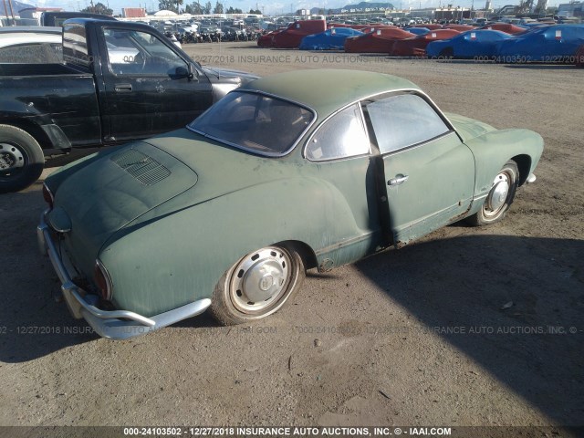 148761582 - 1968 VOLKSWAGEN KARMANN GHIA  GREEN photo 4