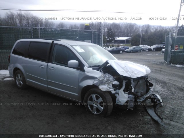 2C4RDGCGXCR201850 - 2012 DODGE GRAND CARAVAN SXT SILVER photo 1